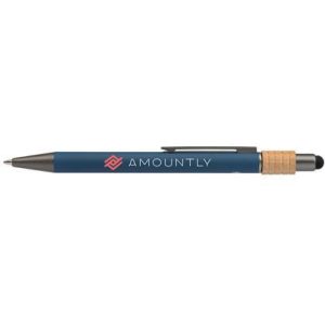 Reborn Spinner Recycled Aluminium Pen with Stylus E151803