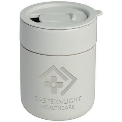 Obsidian - 295 ml Matte Ceramic and Silicone Mug with Lid E154304