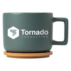 Caf? Virtuoso - 35ml Ceramic Mug with Bamboo Lid E154305