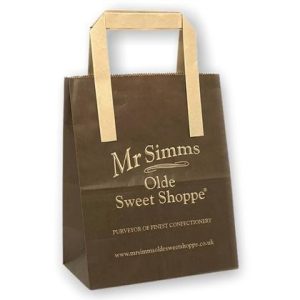 Kraft Paper Bag with Flat Tape Handle E158705