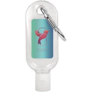 Hand Sanitiser Gel - 30ml Carabiner Clip  E1511707